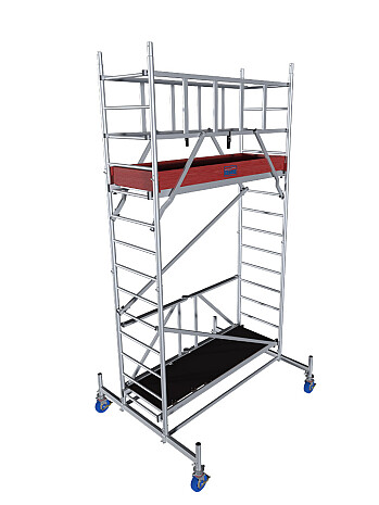 KRAUSE Rusztowanie aluminiowe PROTEC XS wys.rob. 4,80m | system GUARDMATIC